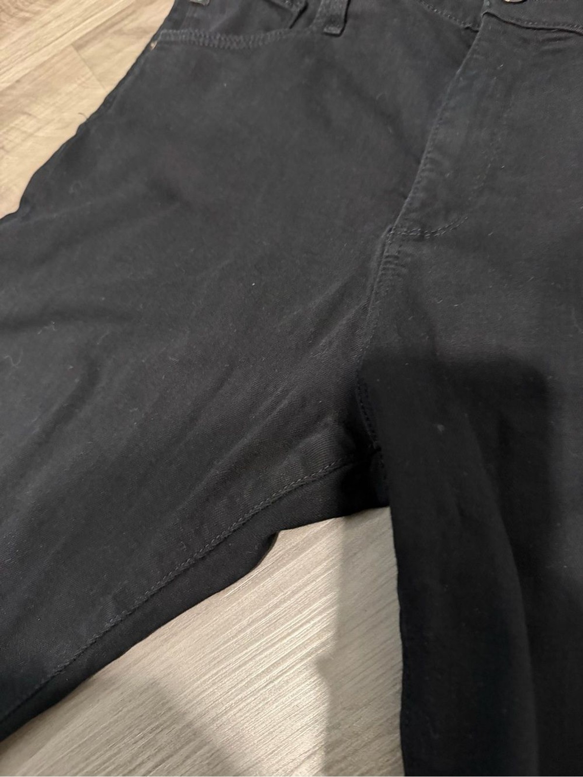 Farrah Skinny Jean Mid-Rise Skinny Super Black Size 31 R