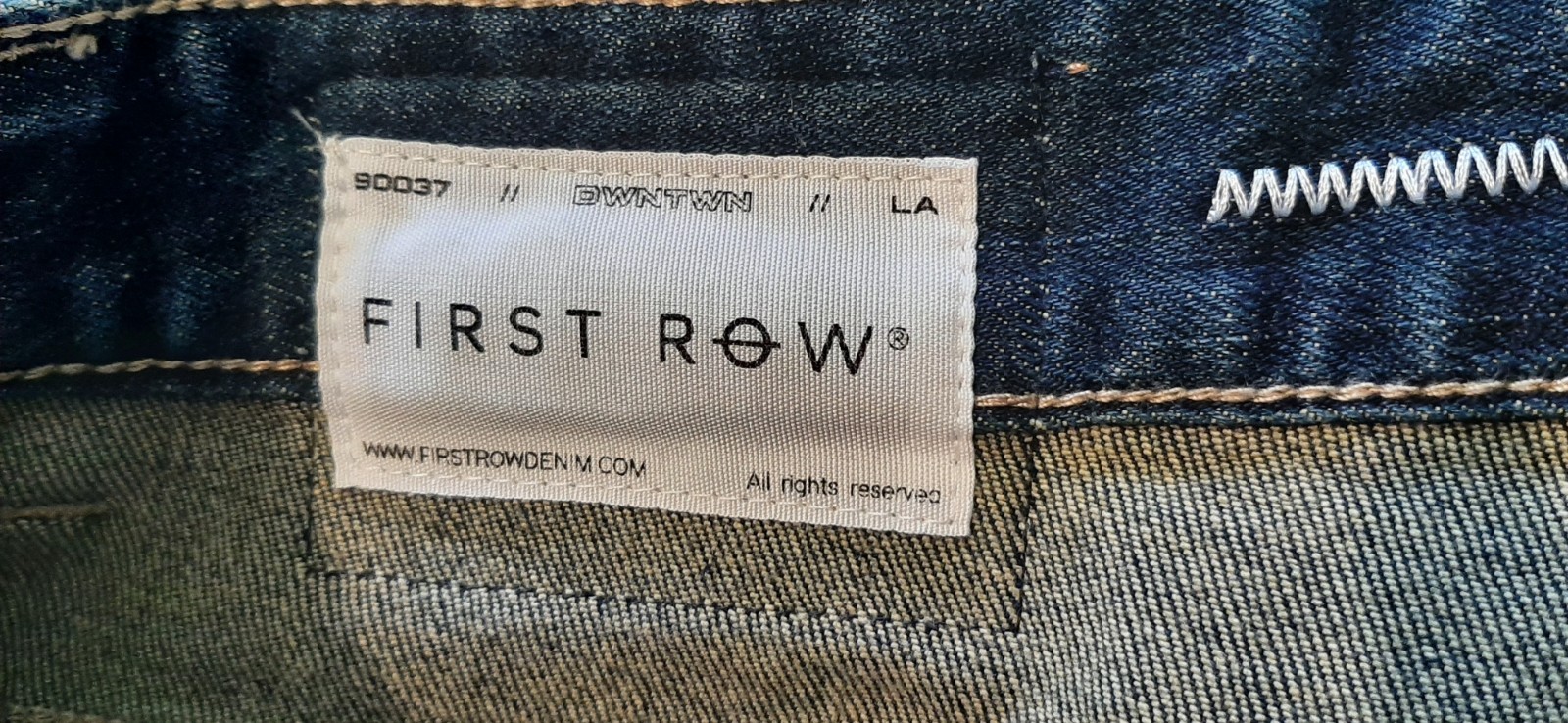First Row Jeans Men 32/32 Distressed Patches Skinny Hip Hop Skater Streetwear B2