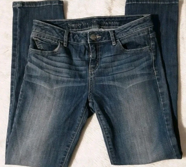 Simply Vera Vera Wang Jeans Womans Size 4 Blue Med Wash