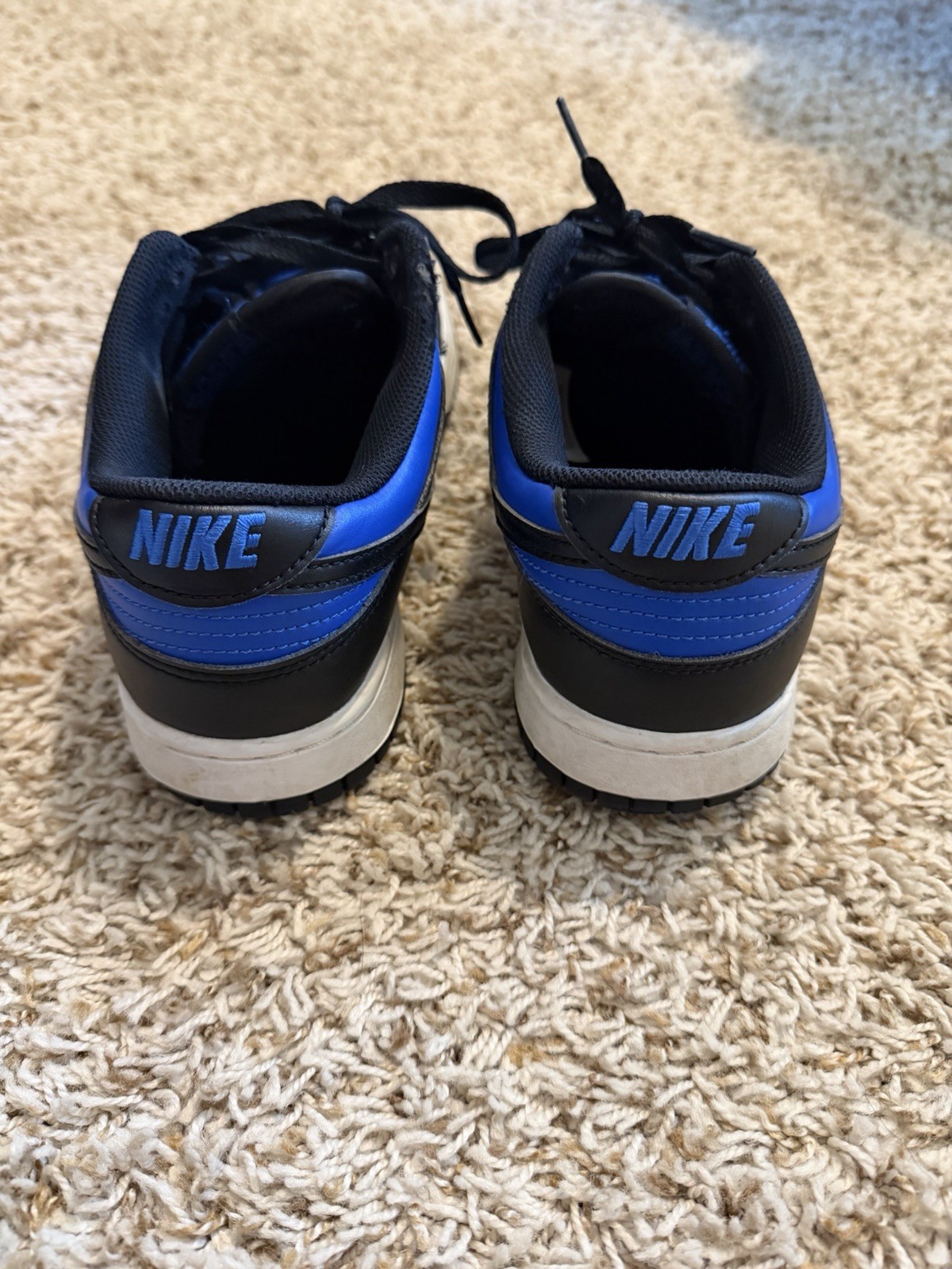Nike Dunk Low Black Royal Blue Men’s Size 9.5 Sneakers Casual Shoes