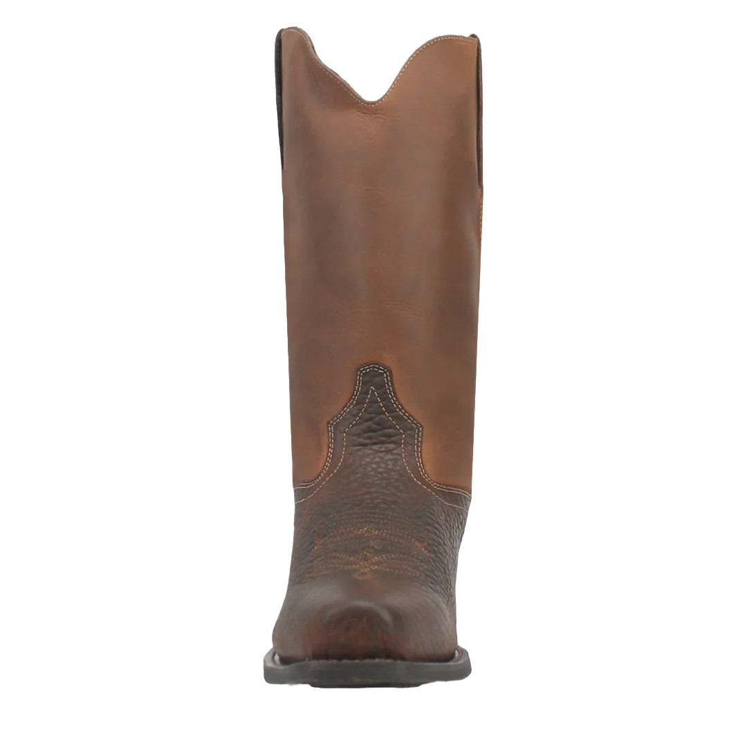 Laredo Men’s Gilly Dark Brown Leather Cowboy Boots 68449