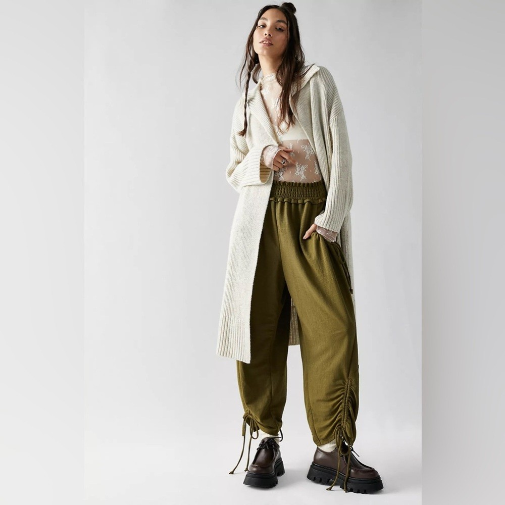 Free People Black Wide Leg Pants BLACK