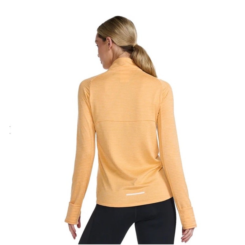 2XU Ignition Women’s Medium 1/4 Zip Athletic Pullover Performance Orange