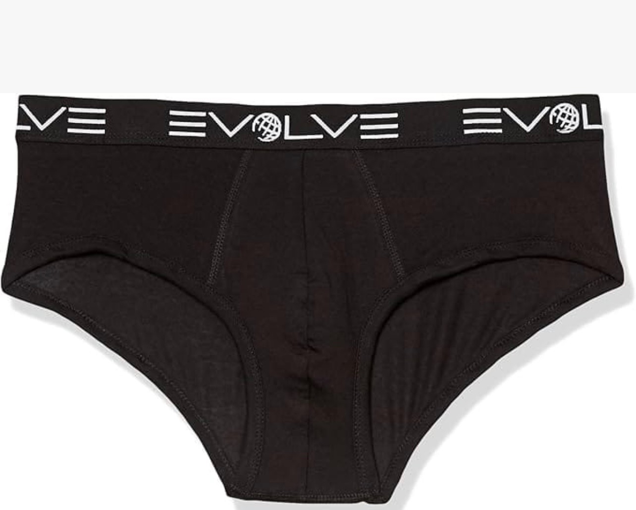 EVOLVE by 2(X)ist Cotton No-Show Brief 3 Pack -Large Black