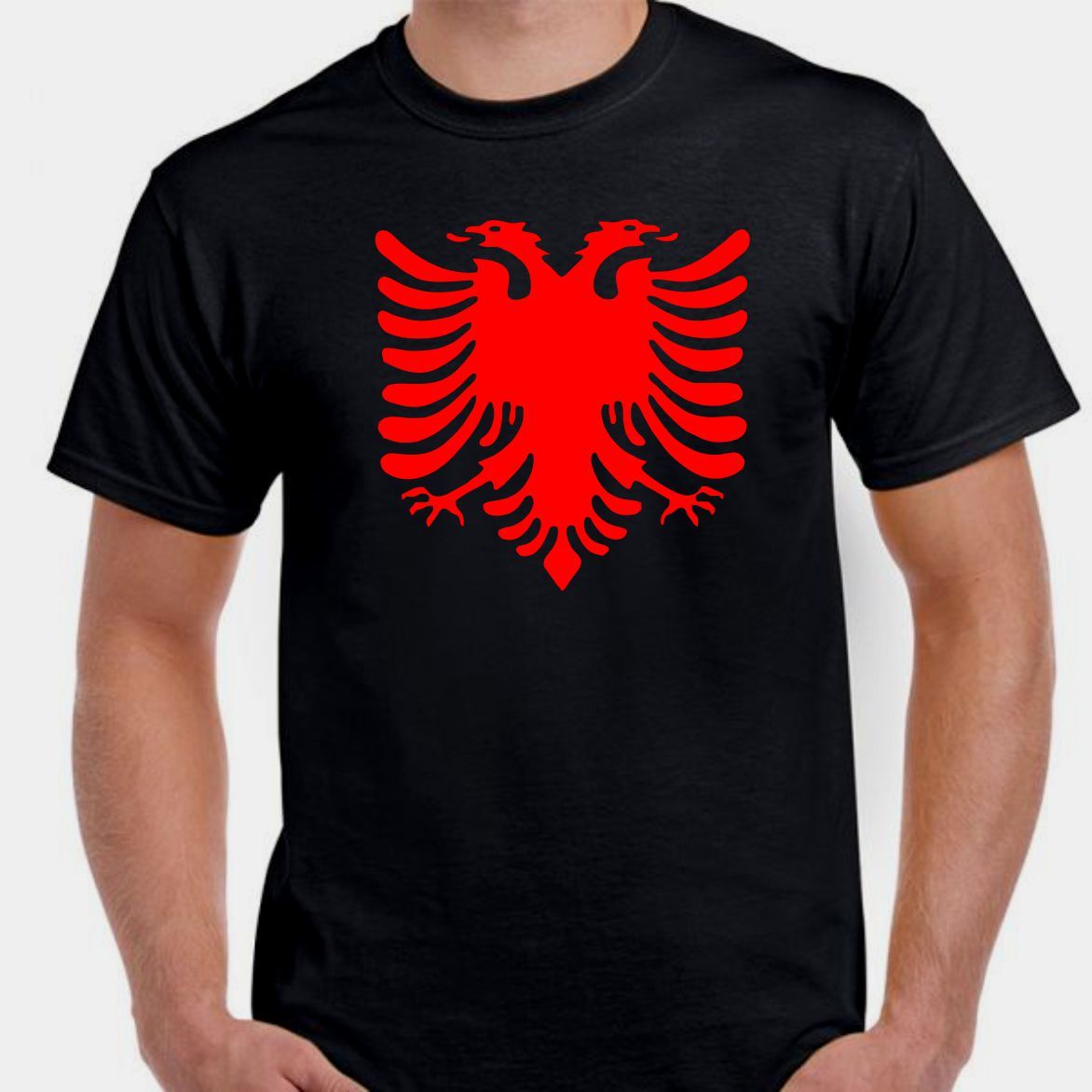Albania Albanian pride tail of the eagle coat of arms T shirt tee