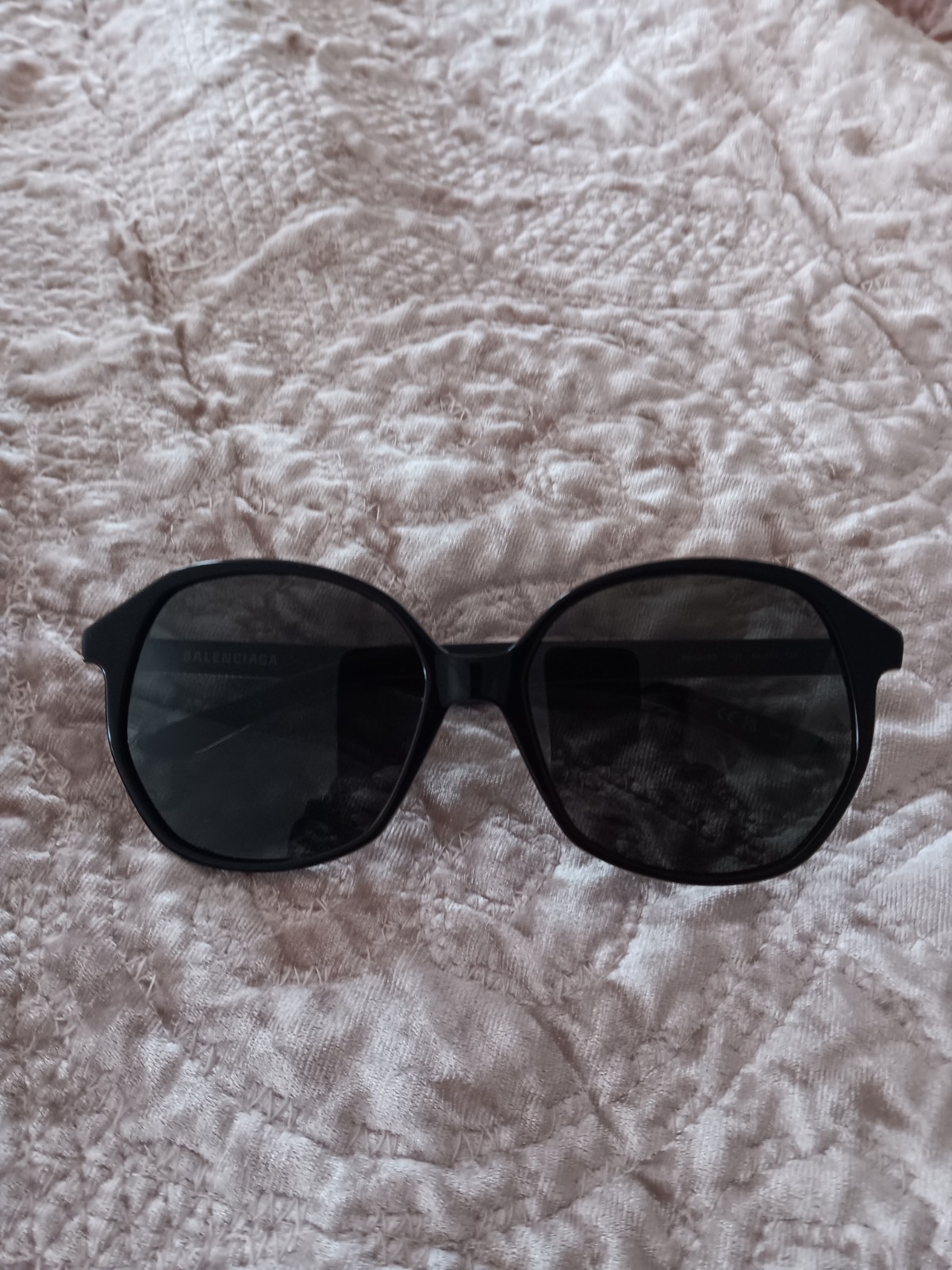 Balenciaga BB0005S 001 Women’s Square Sunglasses Black Plastic Category 3