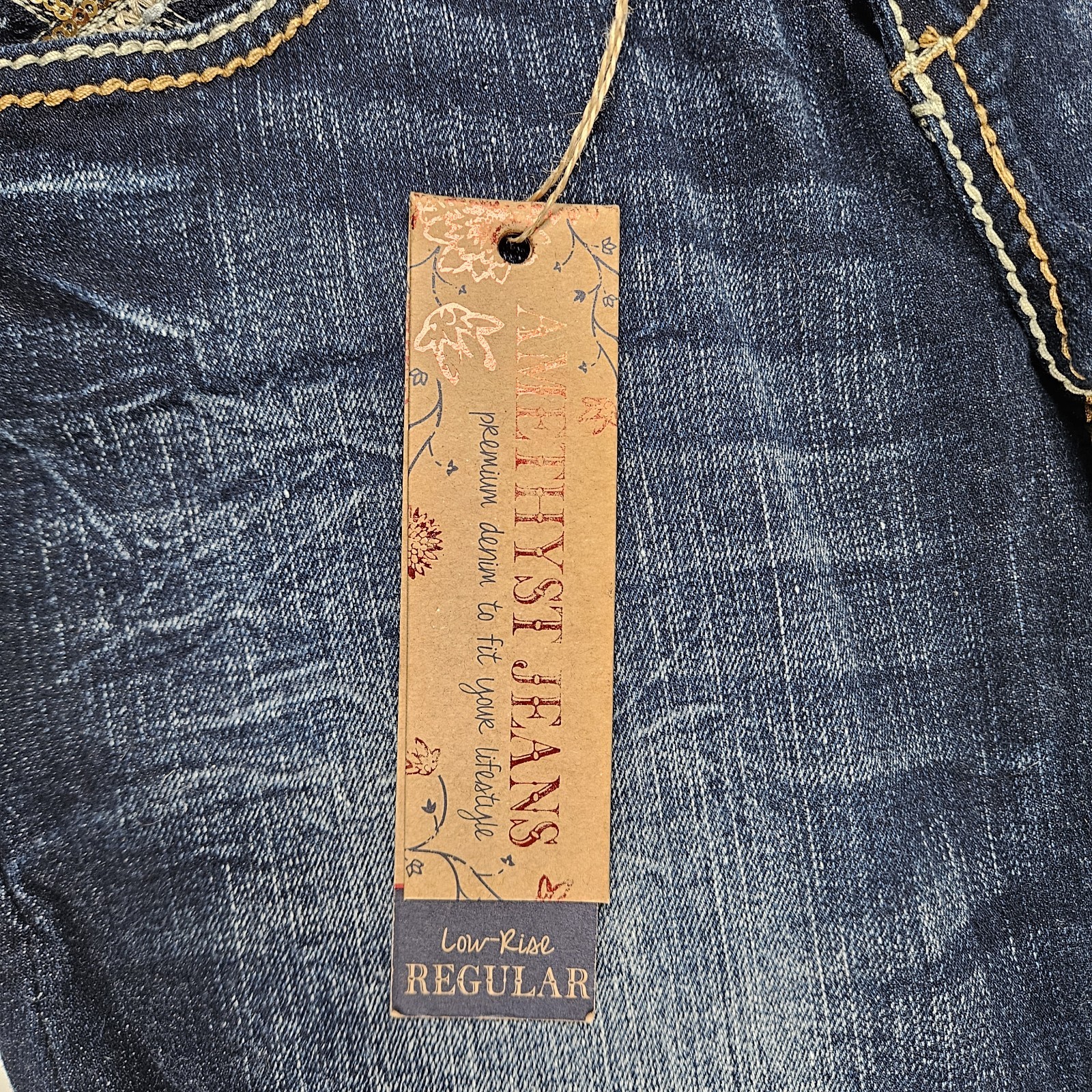 Amethyst Jeans Women’s Size 9 Low-Rise Bootcut Denim Blue
