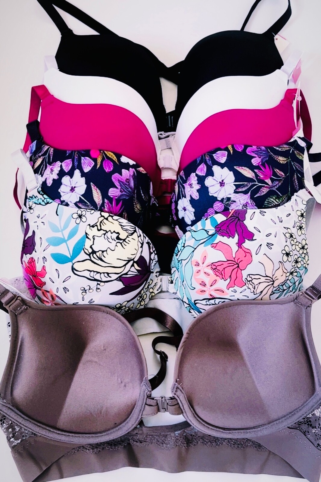 EXTREME DOUBLE PUSH UP Add 2 Cup Sizes Push Up Bra OPEN FRONT CrissCross Back 53