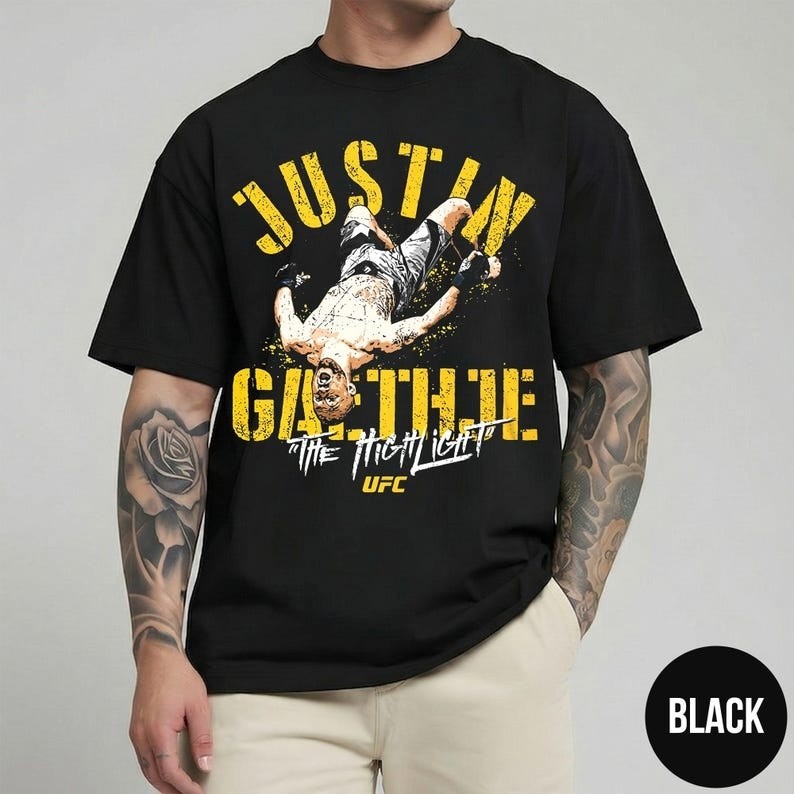 Justin Gaethje Vintage Shirt, American Fighter shirt, Jiu Jitsu Retro Champions