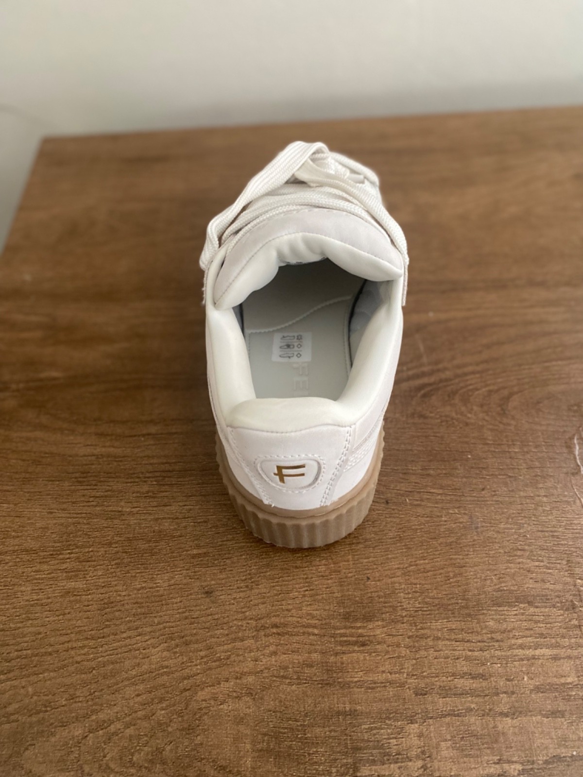 Size -8.5-Puma Fenty Creeper Style Sneaker-Beige with Gum Sole-Women’s