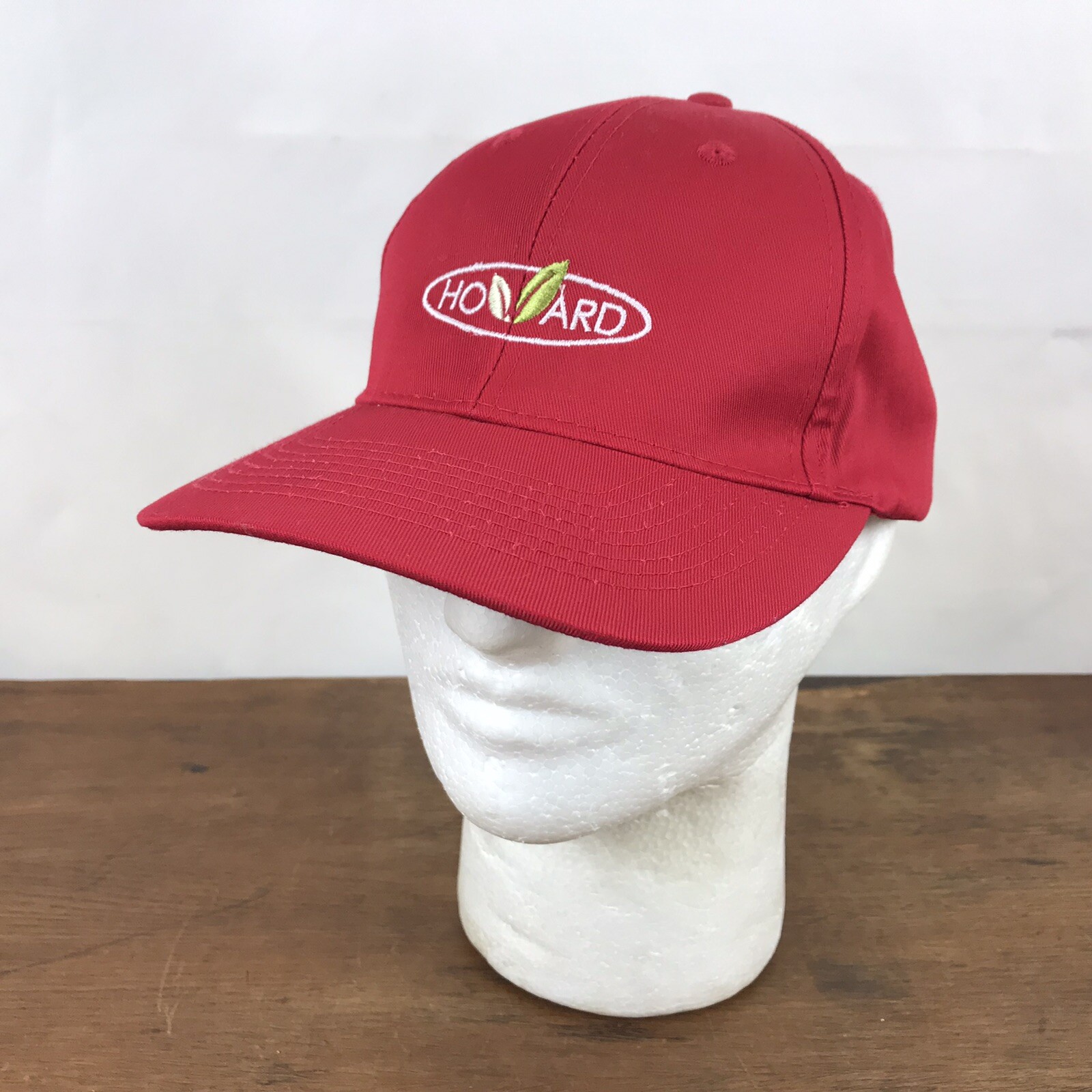 Howard Red Cotton Strapback Baseball Cap Hat CH20