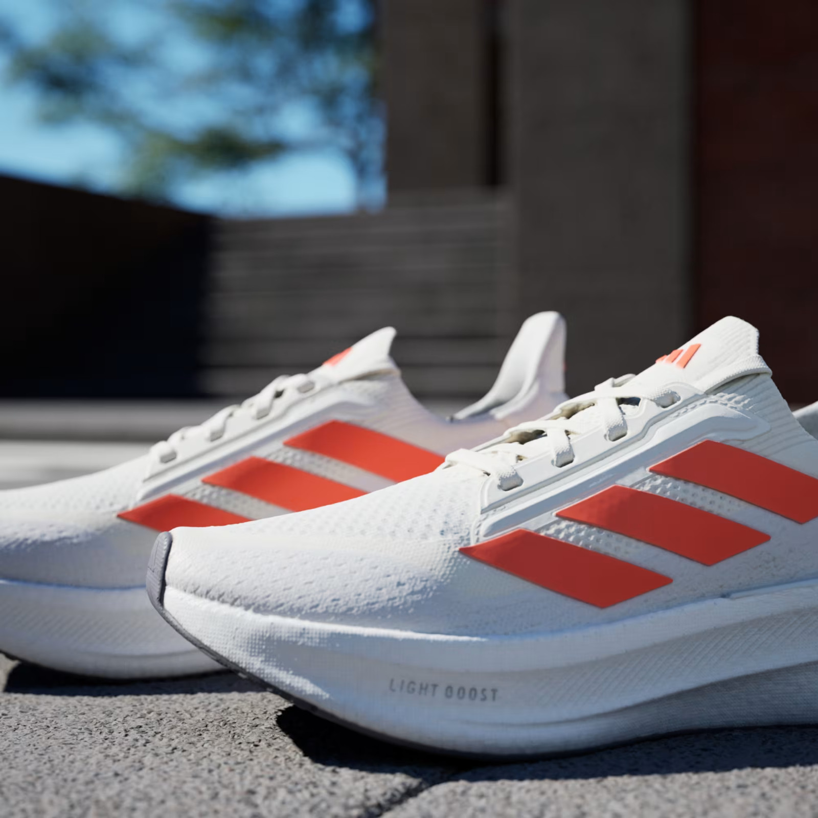 Men’s Adidas UltraBoost 5X Running Shoes White / Orange Sz 10.5 JH9038