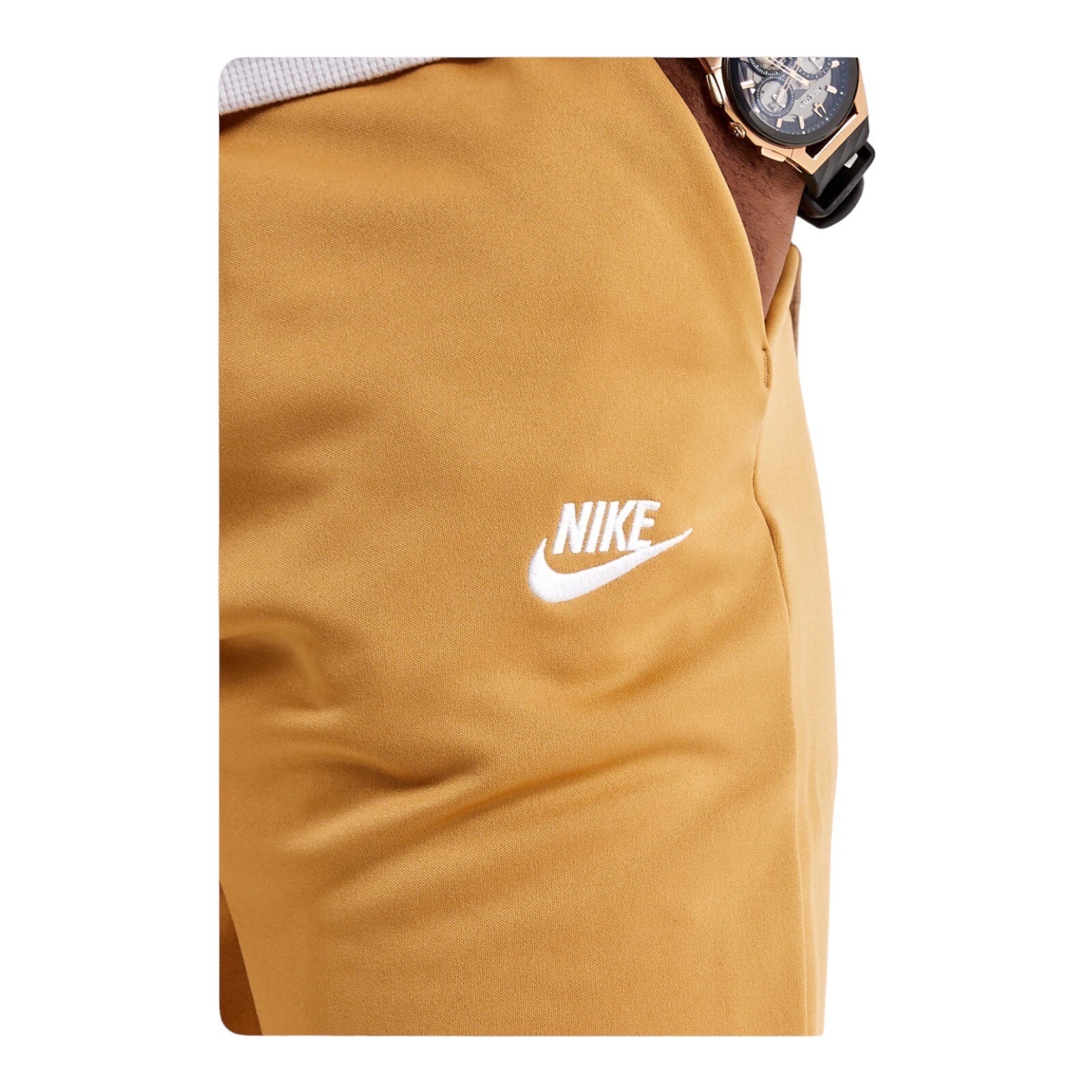 Nike Sportswear Tribute Joggers Pants Gold DA0007-722 Men’s Size Small