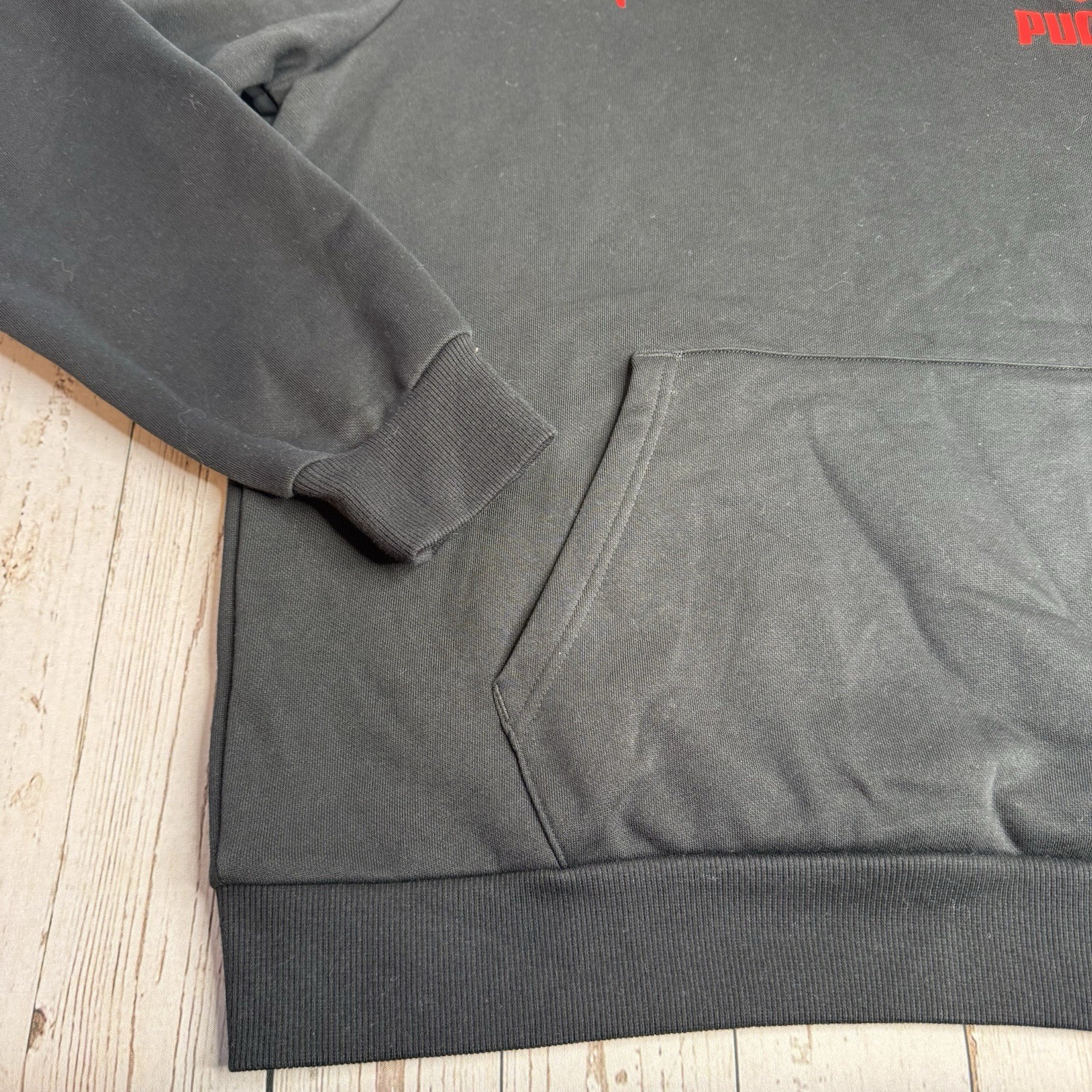 NEW Mens PUMA Midfield Soccer Hoodie Hooded Sweatshirt Black Large NWT