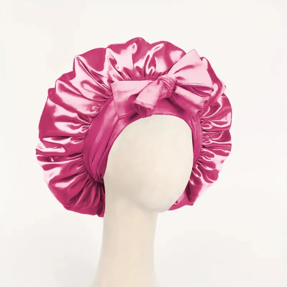 Satin Bonnet Silk Bonnet with Tie Band Adjustable Hair Bonnet for Sleeping*