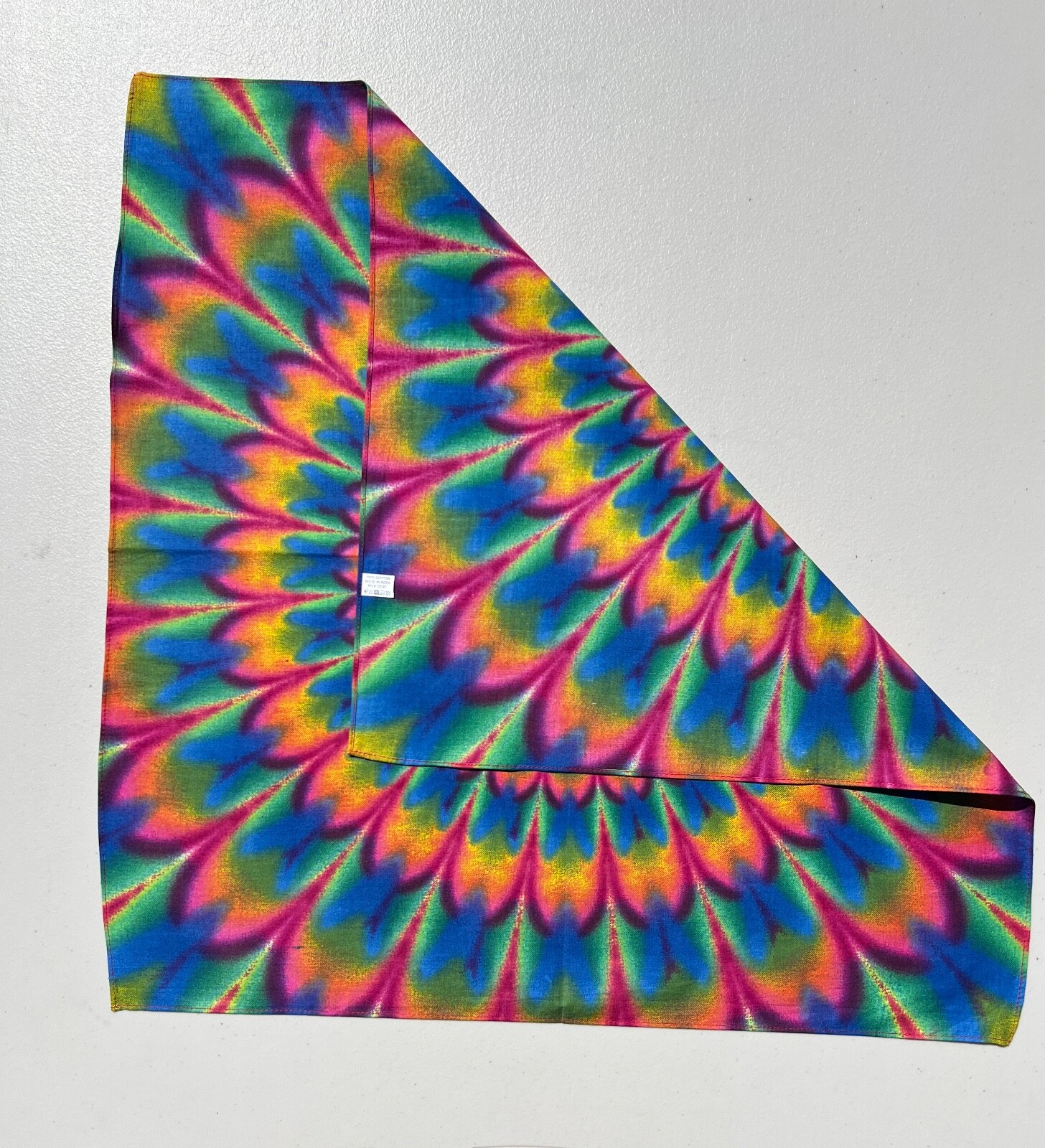 Psychedlic Tie Dye 22×22 Bandanna