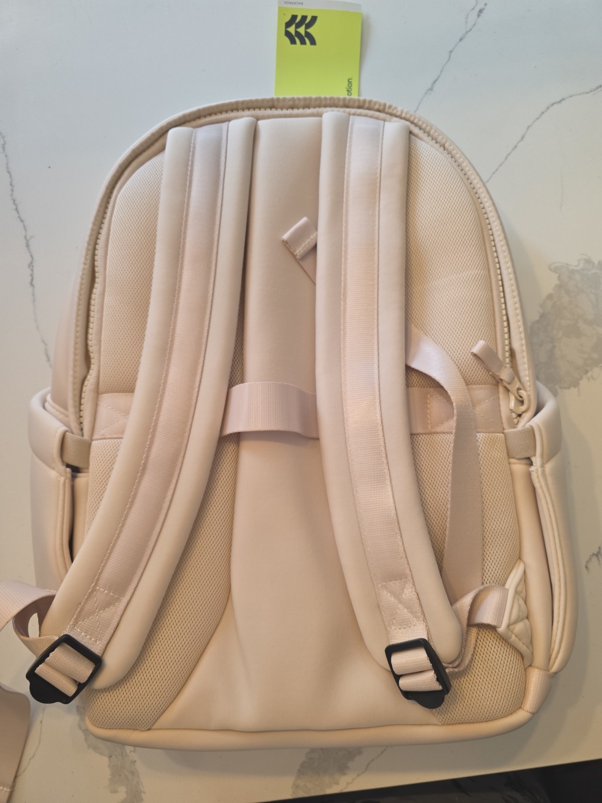 All in Motion Water Repellent Laptop Backpack Cream Beige 15in Laptop Sleeve NWT