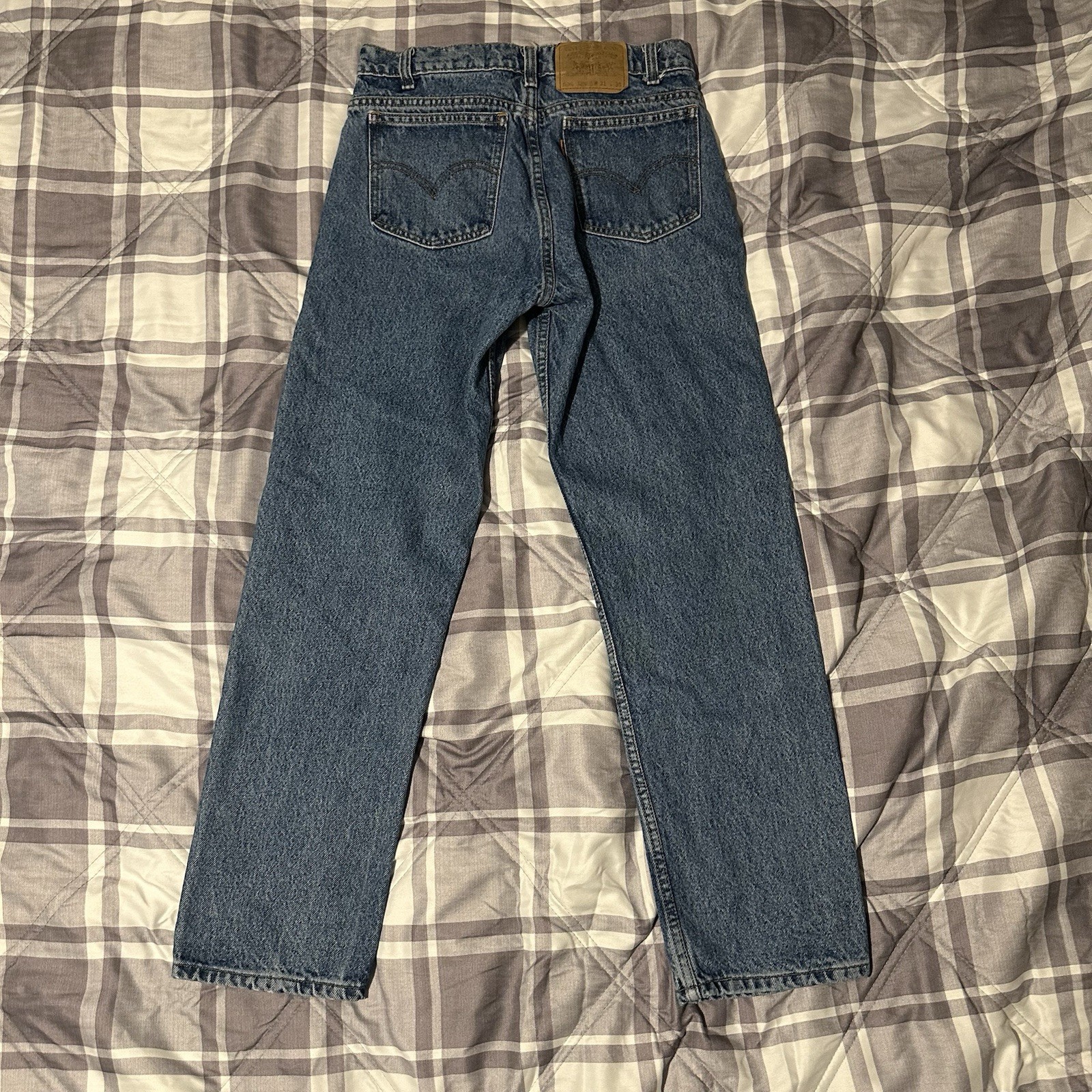 Vintage Levi’s505 Orange Tab Jeans 31×30 Regular Fit Straight Leg Made in Brazil