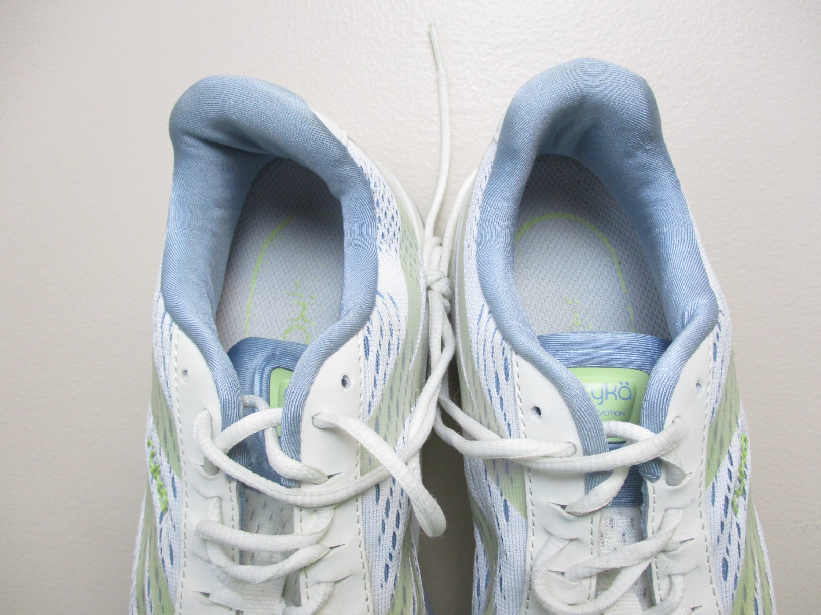 Ryka Devotion Plus 2 Shoes Womens 9.5 Medium B White Blue Grey Sneakers Running