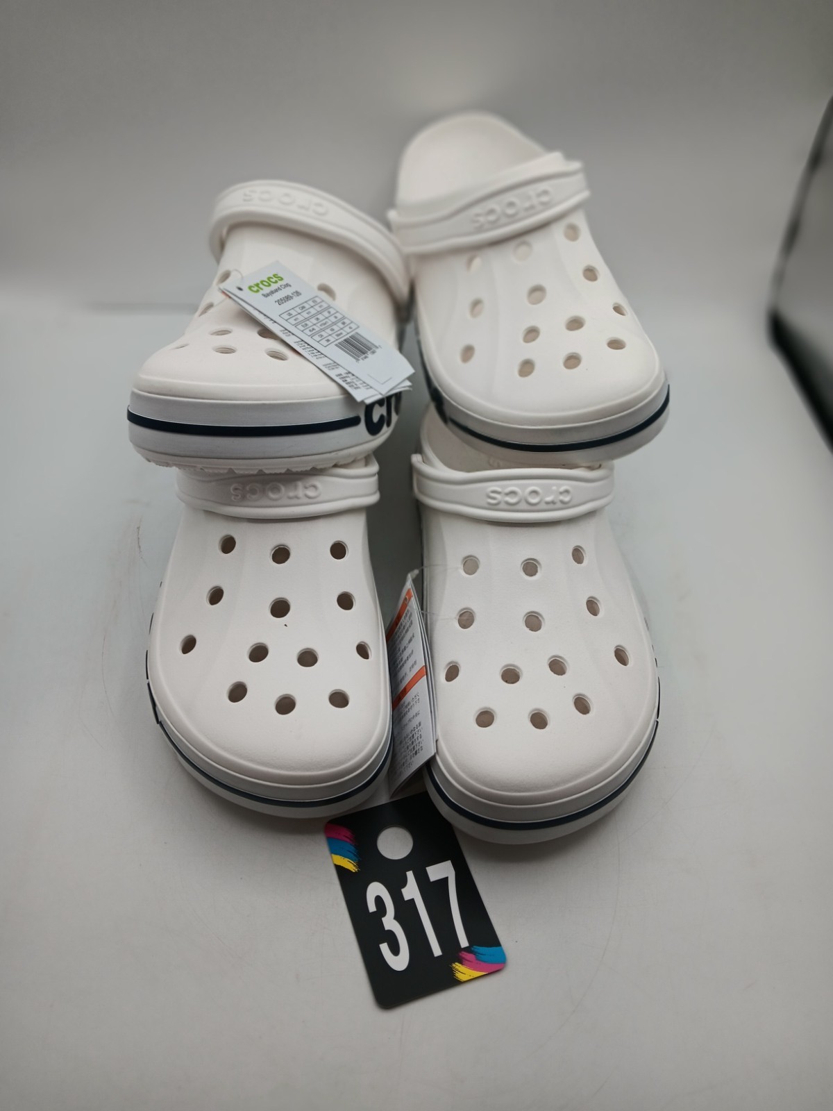 Crocs Bayaband Clogs White Unisex Size 13 Women 11 Men