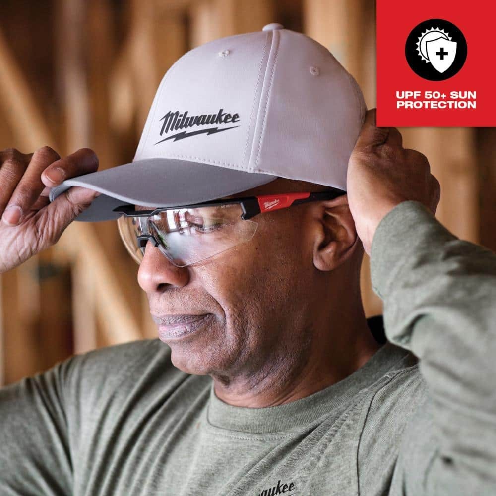 Milwaukee Small/Medium Gray WORKSKIN Fitted Hat