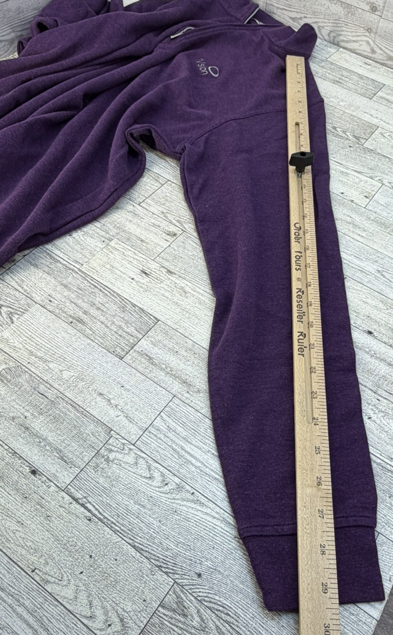 Peter Millar Pullover Mens LARGE Solid Purple Quarter Zip Golf Ivision Logo