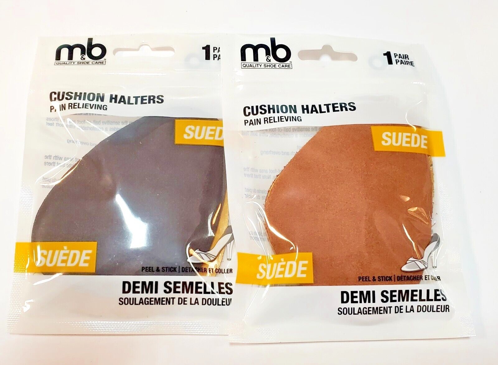 Moneysworth & Best Suede Cushion Halter 1 Pair – Pick your Color – Tan OR Black