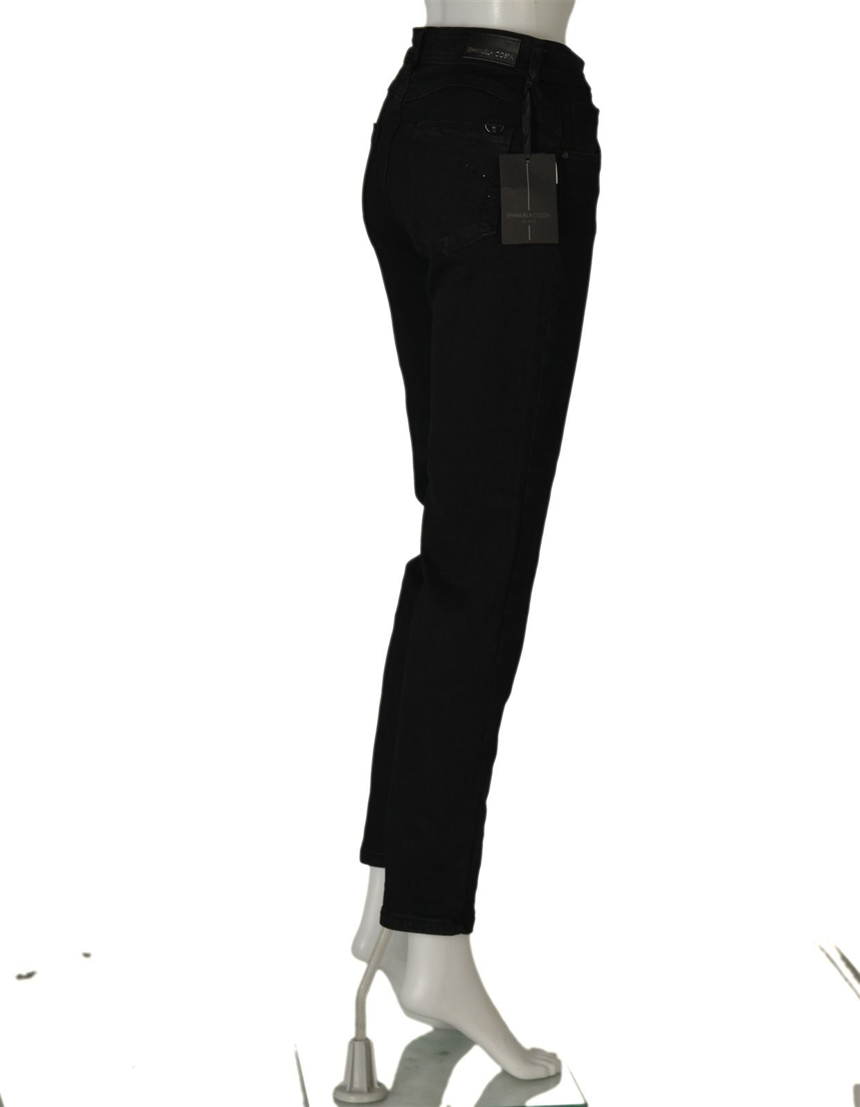 WOMENS FIVE POCKET BUTTON ZIP JEANS BRAND EMANUELA COSTA ART. EC 6628