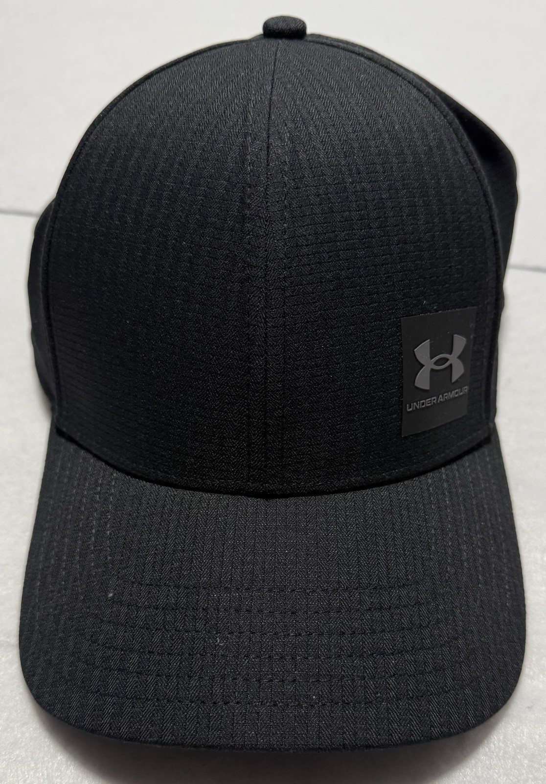 Under Armour 1383440 Men’s Black Baseball Cap Hat Stretch NEW!