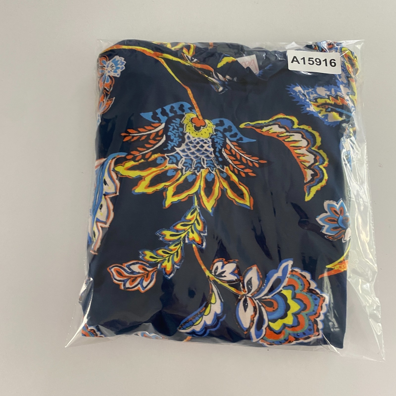 Belle by Kim Gravel Rayon Spandex Think Spring Knit Blouse Size 2X Blue Floral