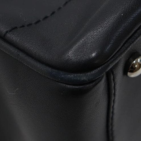 Chanel Choco Bar Handbag Leather Black Shoulder Bag Series 7