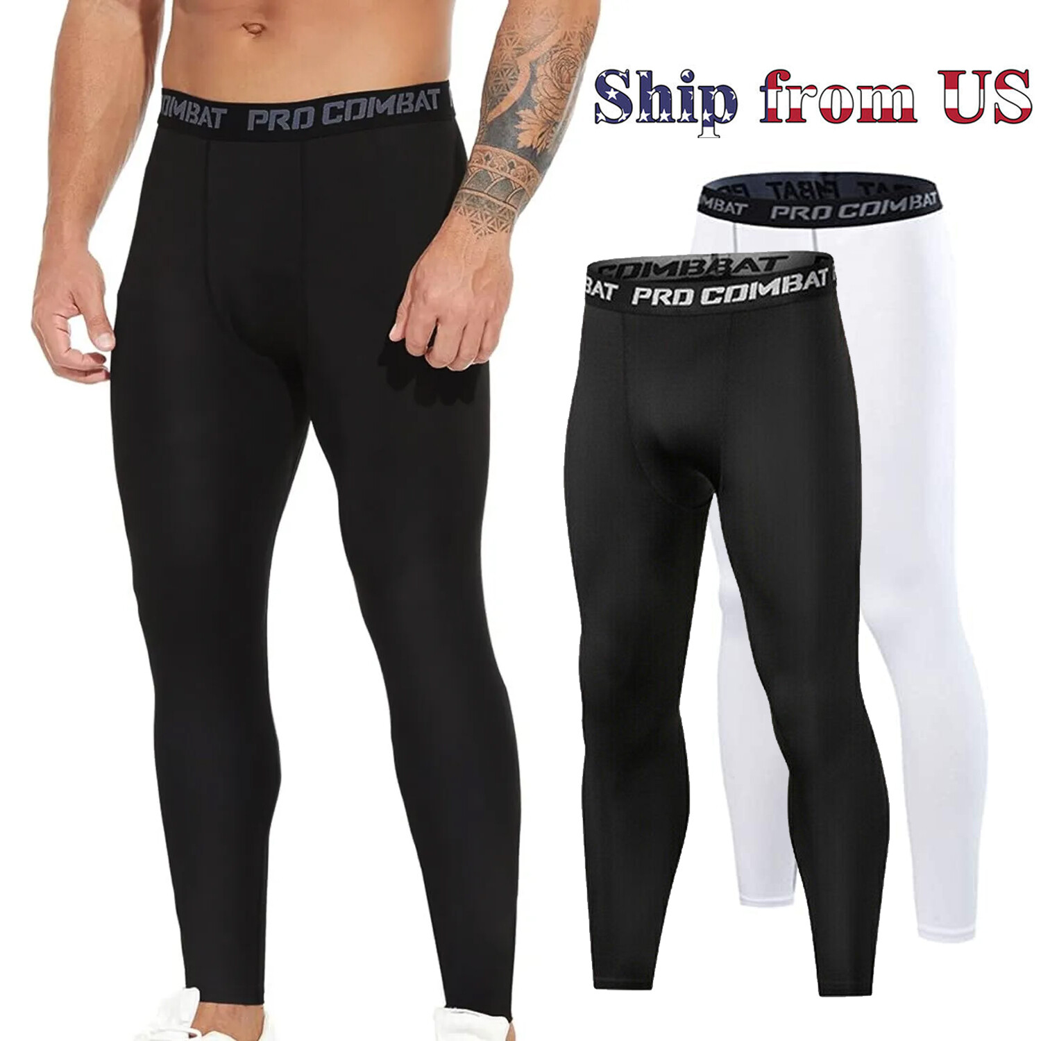 Sport Men’s Leggings Compression Shirt Licras Para Hombres Deportivos Running De
