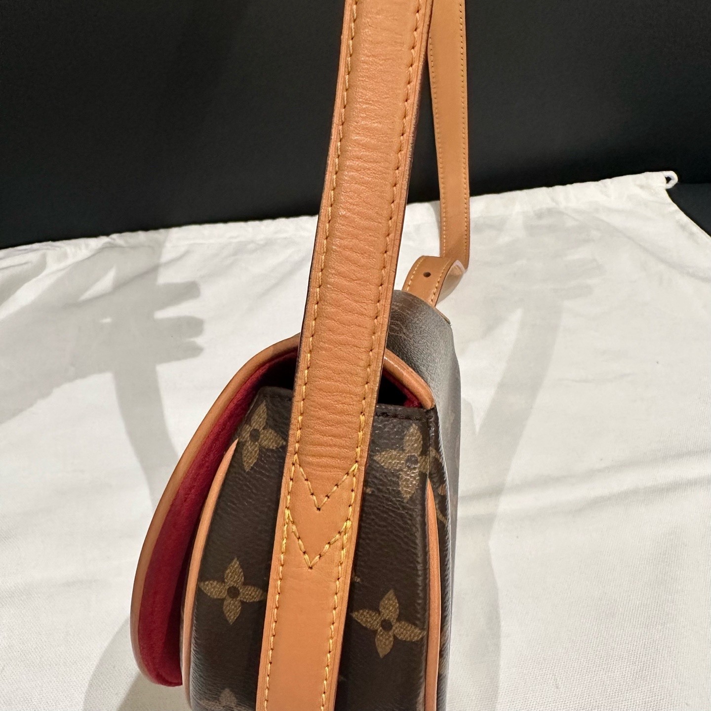 Louis Vuitton Pre-Owned Authentic Saddle Bag Monogram Free Tracked Shipping