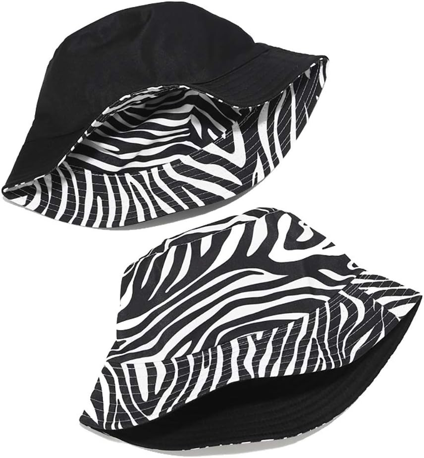 Unisex Bucket Hat Beach Sun Hat Aesthetic Fishing Hat for Men Women Teens, Rever