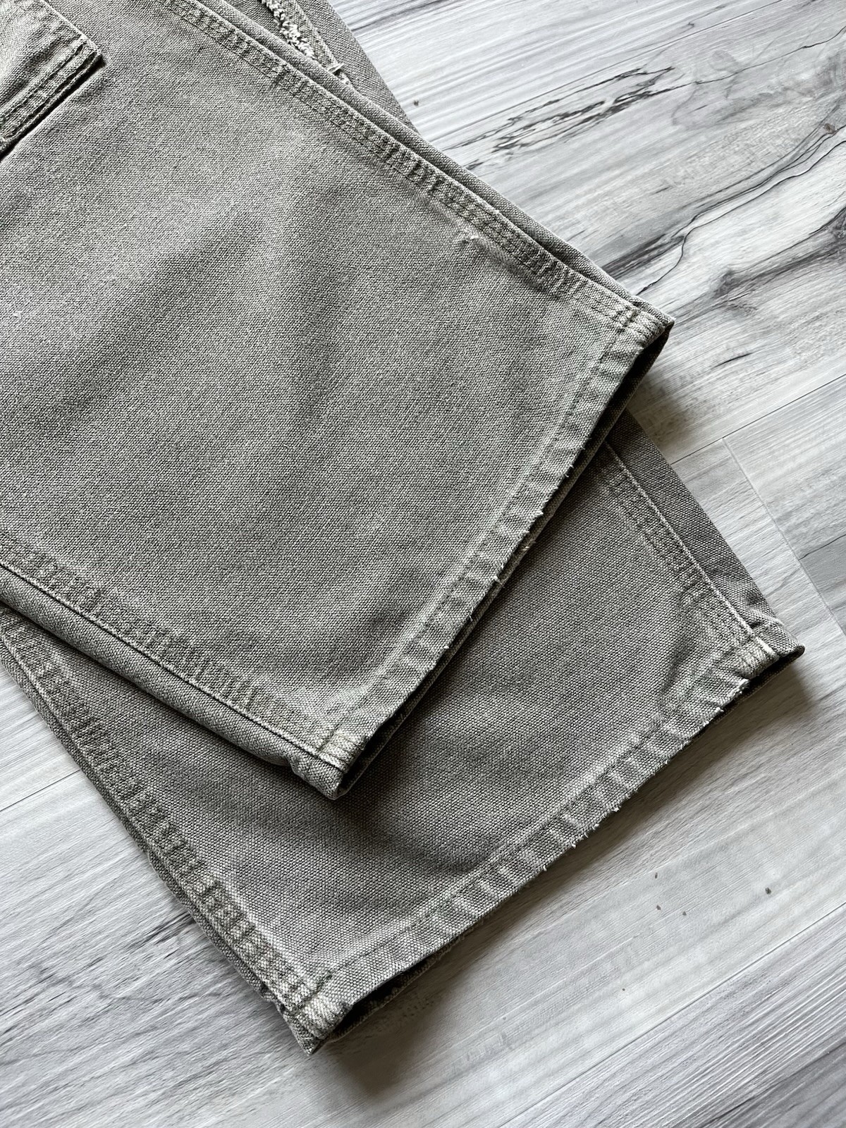Vintage Carhartt B136 MOS Double Knee Carpenter Pants – 37×30 Faded & Distressed