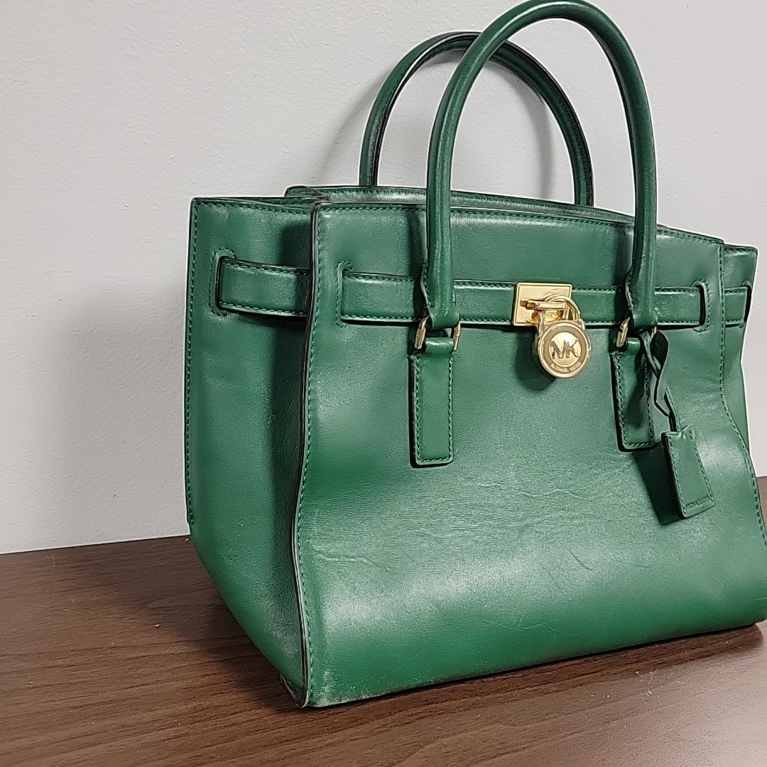 Michael Kors Large Satchel Savannah Moss Green