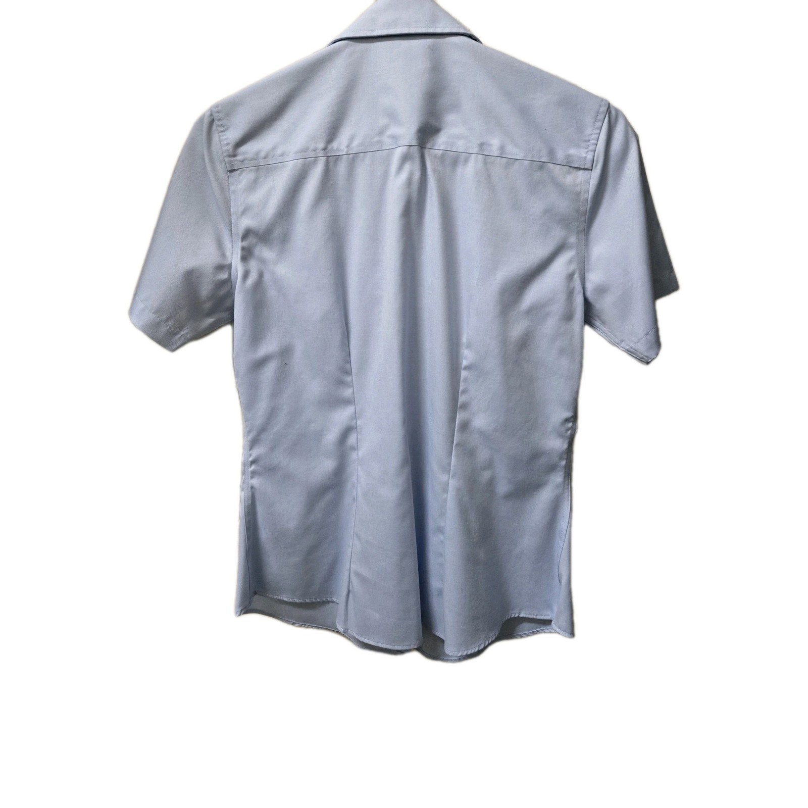 Van Heusen Non-Iron 100% Cotton Blue Collared Button-Down Shirt XS