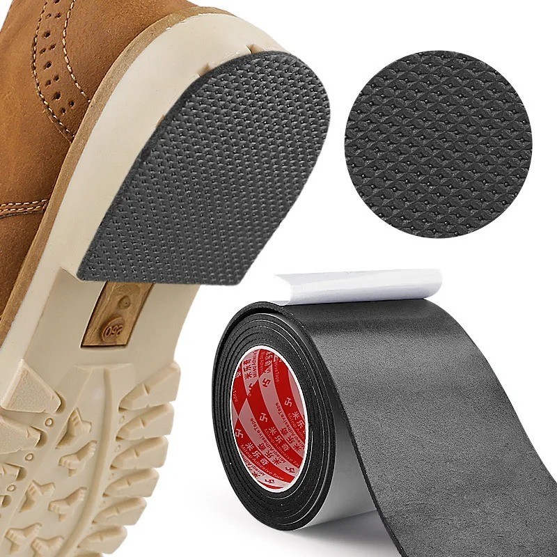 Self-Adhesive EVA Shoe Sole Repair Patch Black Anti-Slip Protector Pads
