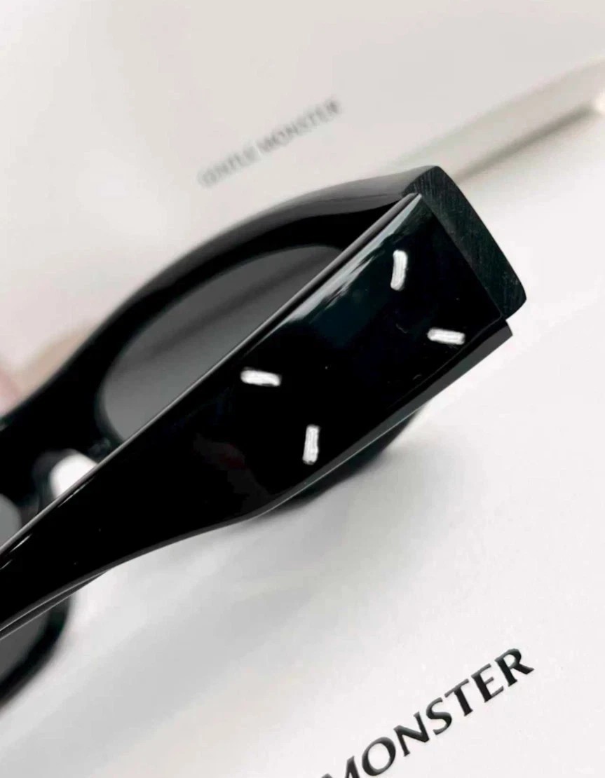 Gentle Monster Maison Margiela MM003 01 Sunglasses Black/Gray With Case New