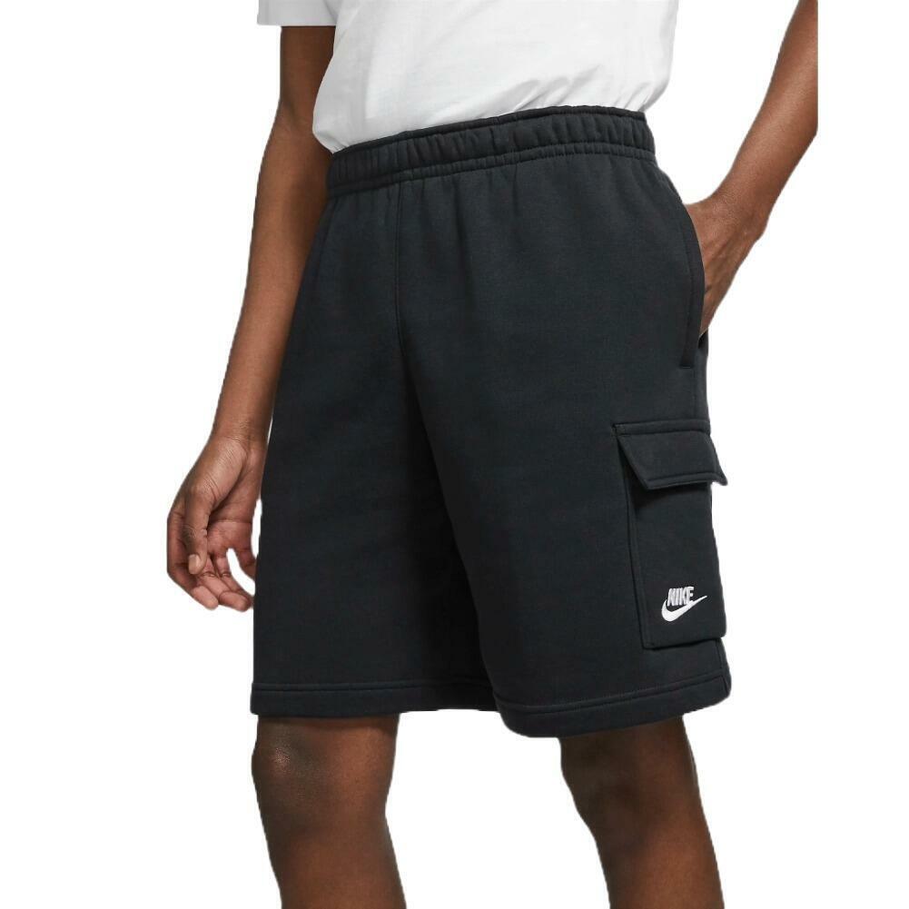 Nike Men’s Shorts Sportswear Club Elastic Waist Athletic Fleece Cargo Shorts
