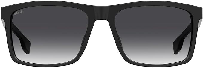 New Hugo Boss Men’s Rectangular Sunglasses BS 1036/S 0807/9O Black/Gray 58mm
