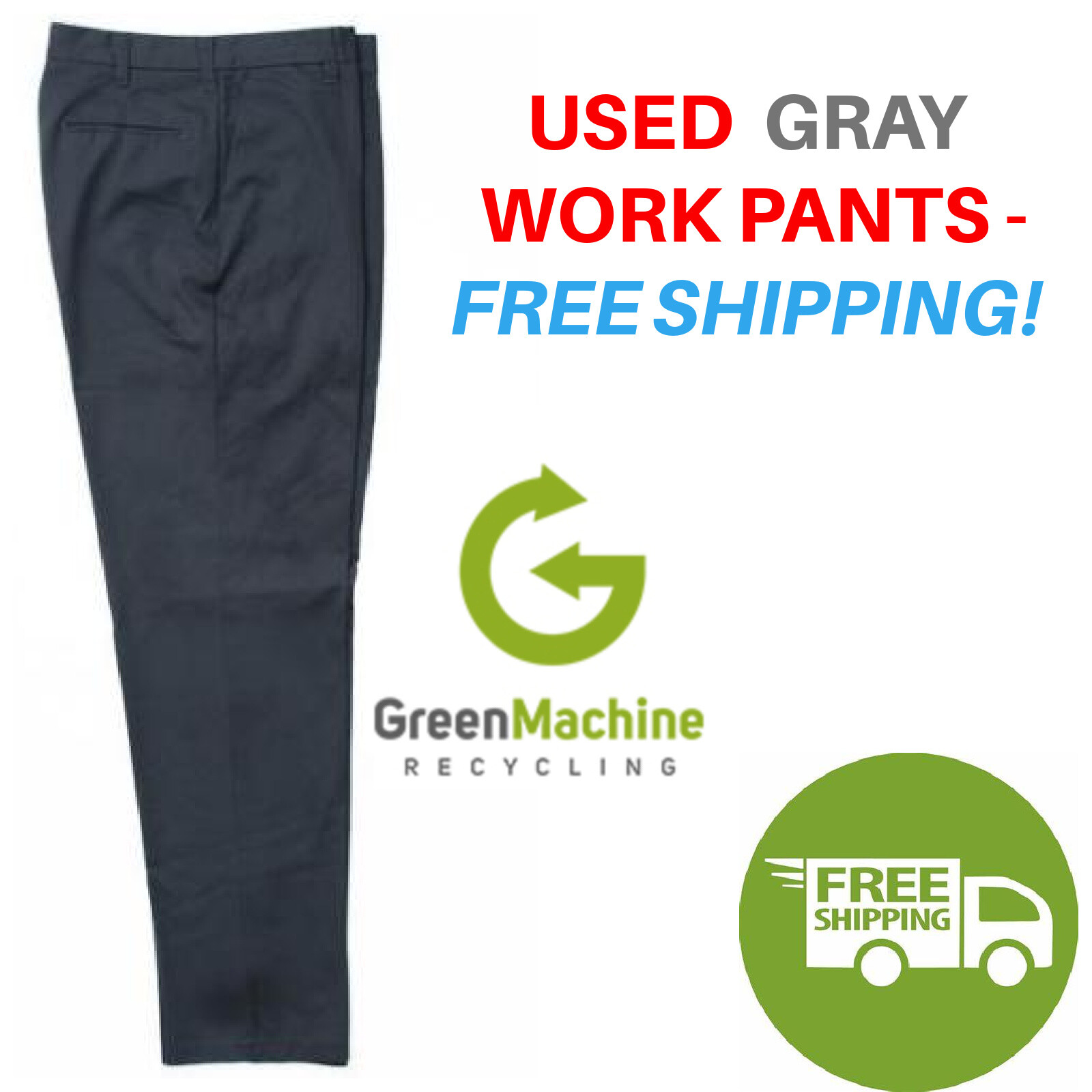 Used Uniform Work Pants Cintas Redkap Unifirst G&K Dickies FREE SHIPPING