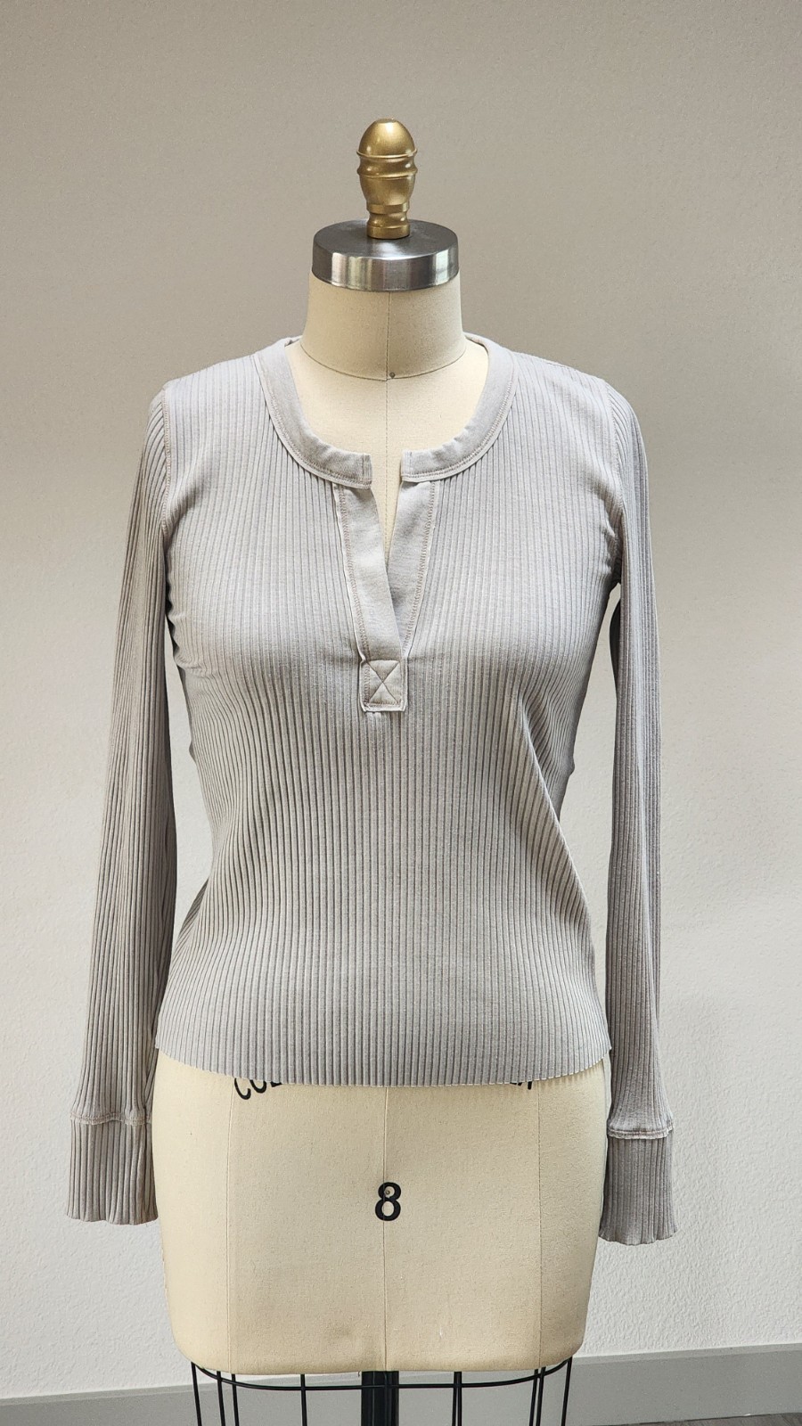 Aerie Love This Moment Ribbed Knit Longsleeve In S Xs Pt RN 54485 CA 03873