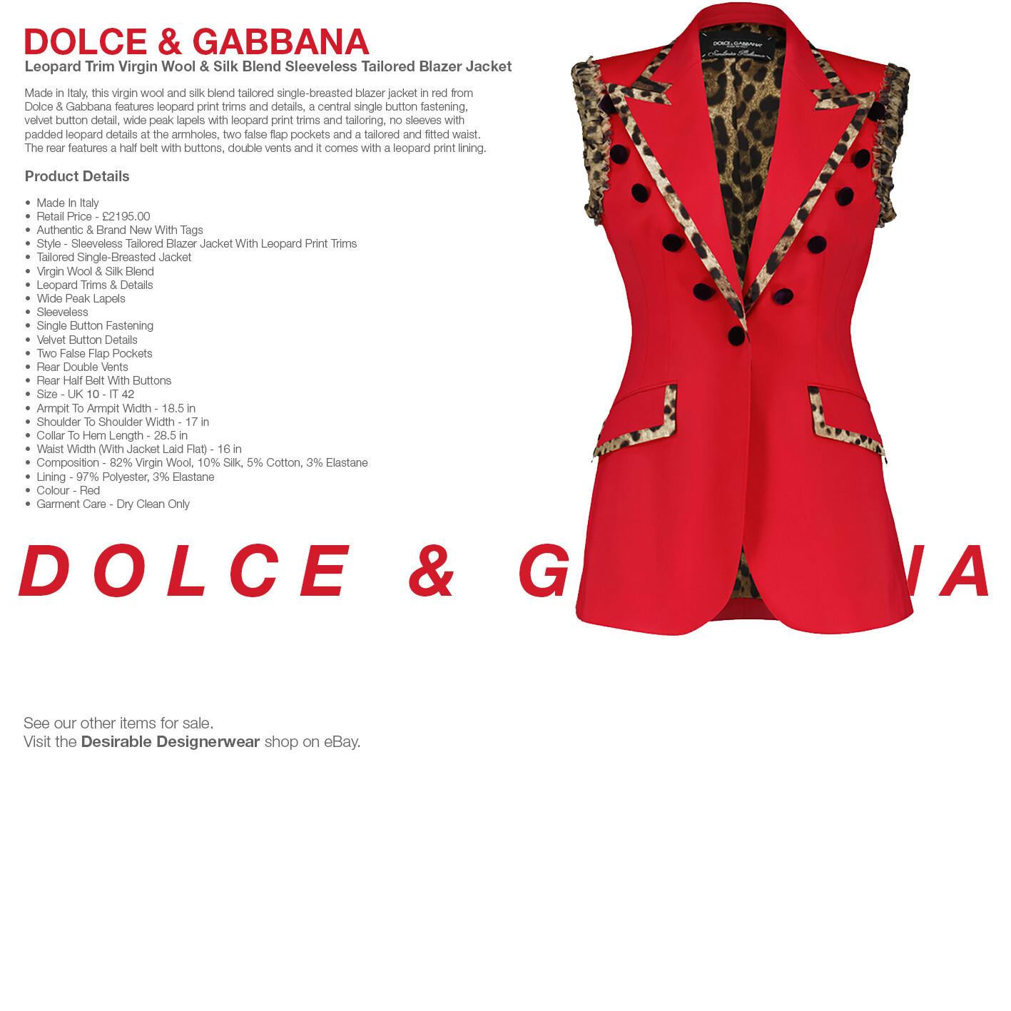 DOLCE & GABBANA Leather Mini Skirt High Waist Brown Size 40 – RP £2145.00