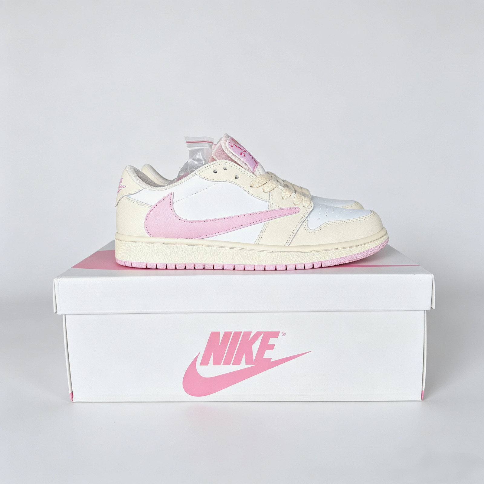 Travis Scott x Jordan1 Low OG SP ‘Shy Pink’ Sports Casual Shoes US Size 7-13