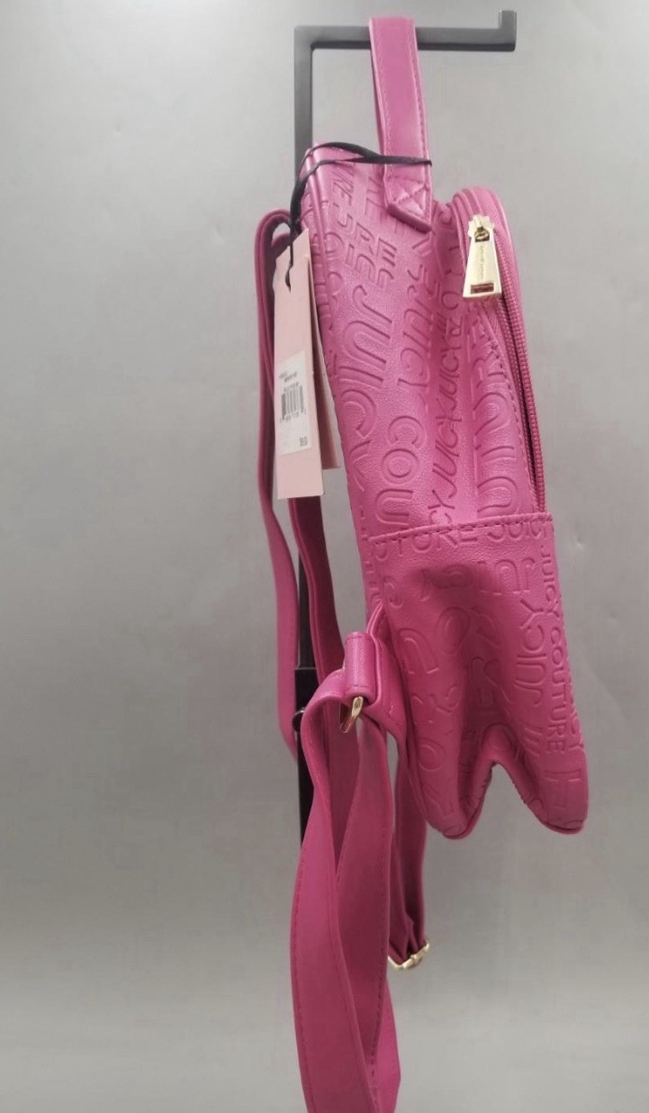 Juicy Couture Raspberry Tart Embossed Pink Backpack NWT