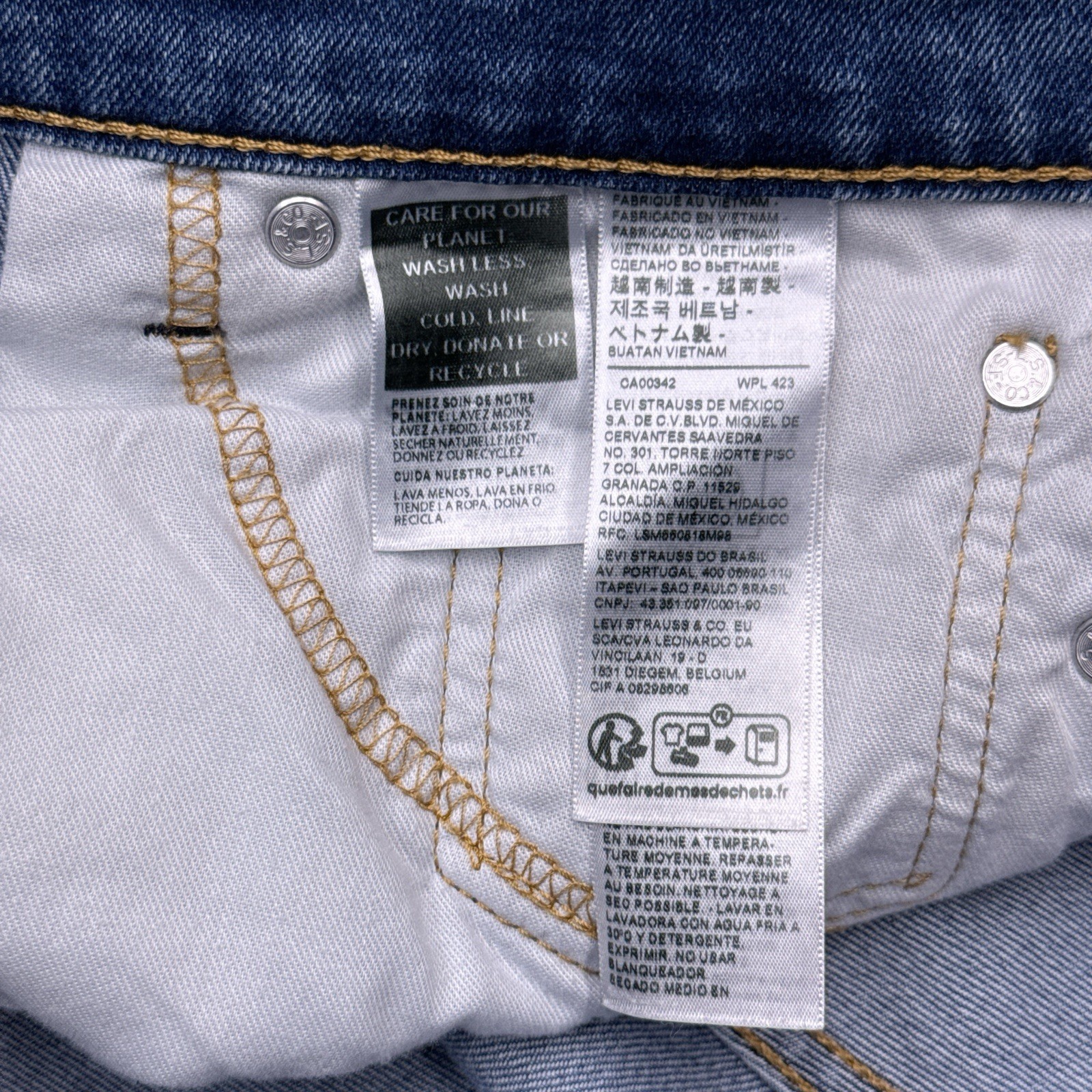 Levis 511 Slim Jeans Mens 29×30 Blue Mid Rise Stretch