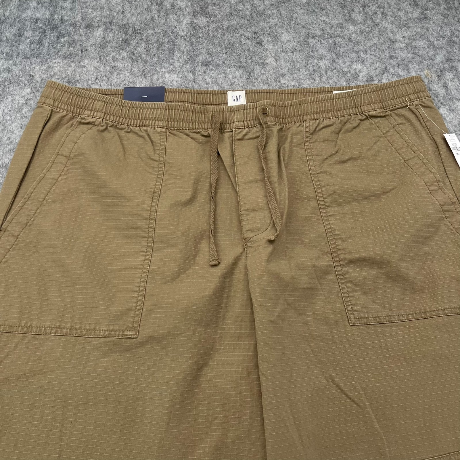 Gap Mens Pants Beige Size XXL Utility Ripstop Pant Tapered Stretch NEW