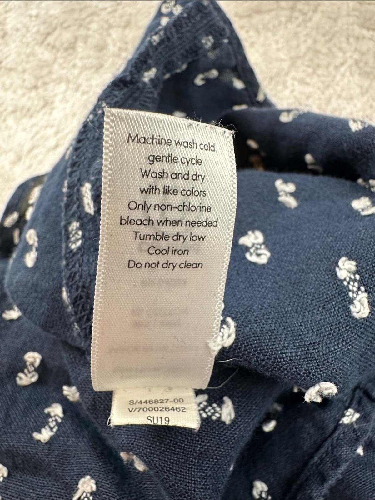 Athleta Navy Blue Dot Print Jumpsuit Womens 6 Adjustable Strap Wide Leg | Boho