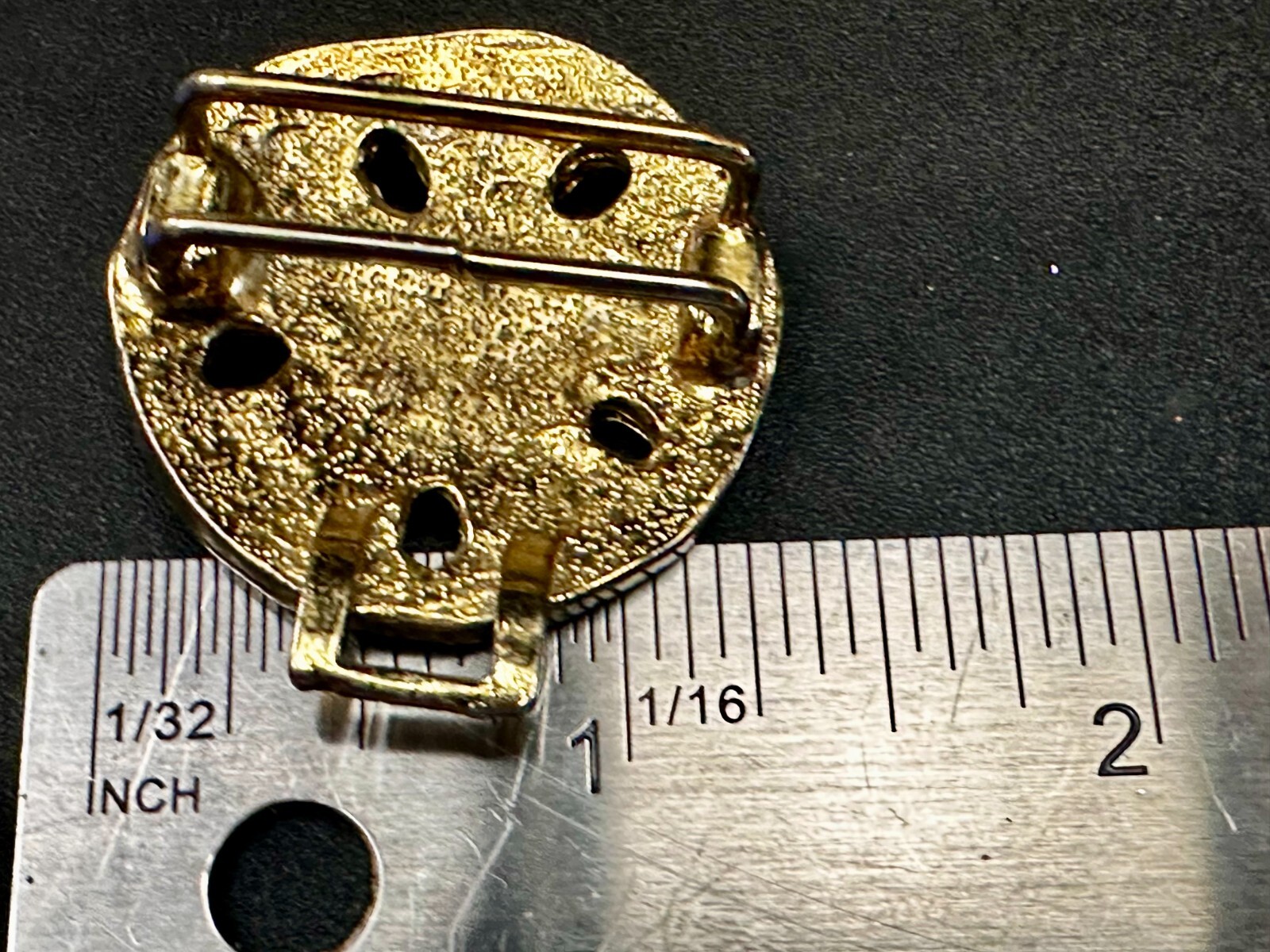 Nautical Starfish Retro Two Piece Interlocking Gold Tone Dotty Smith Belt Buckle